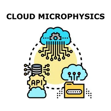 Cloud data processing api integration concept vector Stock Illustration
