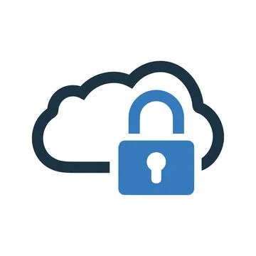 Cloud, data, security, protection icon Stock Illustration