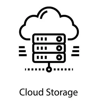 Cloud Data Server Illustrazione stock