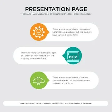 Cloud data storage, computer, computing machine, code settings presentation d Stock Illustration