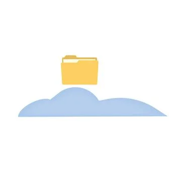 Cloud data storage Stock Illustration