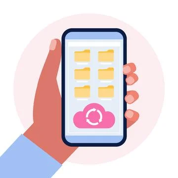 Cloud data storage イラスト素材