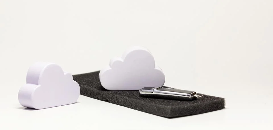 Cloud data storage solution model, cloud remote server file storing, sharing Stock Photos