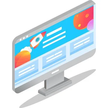 Cloud data storage technology 3d icon vector Stock Illustration