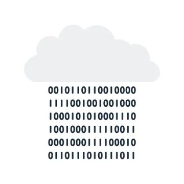 Cloud Data Stream Icon Stock Illustration