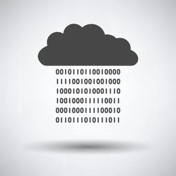Cloud Data Stream Icon Stock Illustration