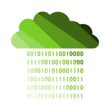 Cloud Data Stream Icon Stockillustratie