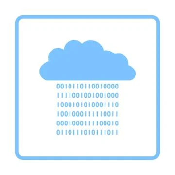 Cloud Data Stream Icon Illustrazione stock