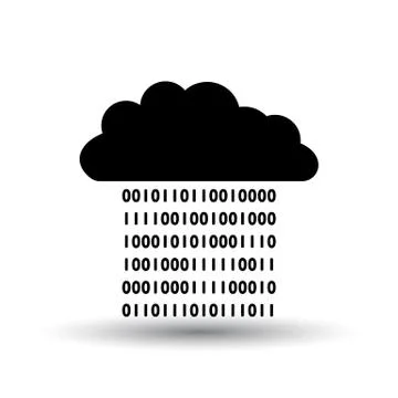 Cloud Data Stream Icon Illustrazione stock
