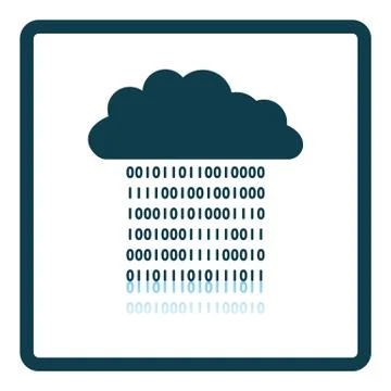 Cloud Data Stream Icon Illustrazione stock