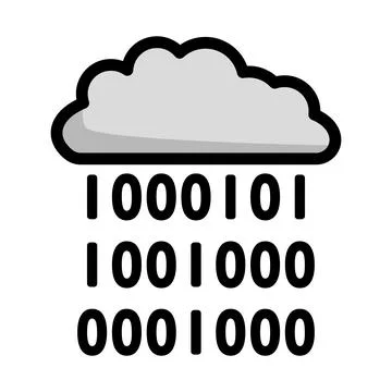 Cloud Data Stream Icon Stockillustratie