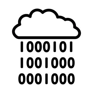 Cloud Data Stream Icon イラスト素材