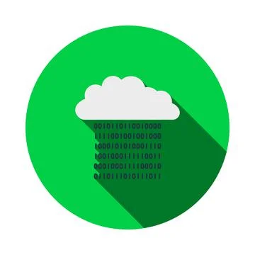 Cloud Data Stream Icon 스톡 일러스트