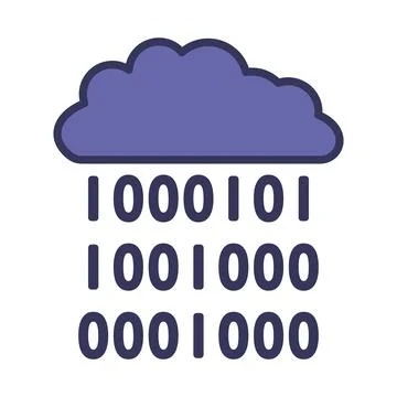 Cloud Data Stream Icon Stockillustratie