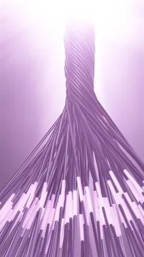 Cloud Data Streams Flow Through Scalable Fiber Infrastructure 库存插图