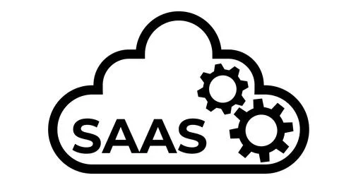 Cloud data sync, cloud update icon. Saas symbol Stock Illustration