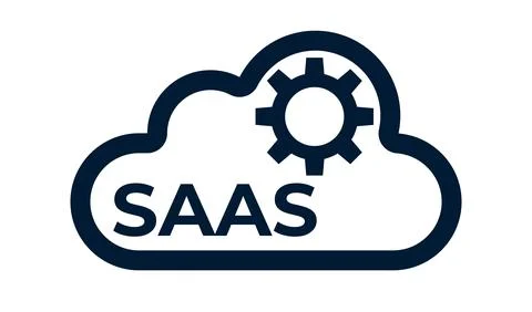 Cloud data sync, cloud update icon. Saas symbol Stock Illustration