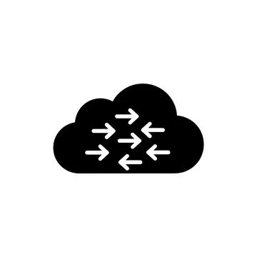 Cloud Data Transfer Movement Icon イラスト素材
