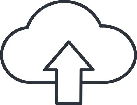 Cloud Data Upload Stock Illustration