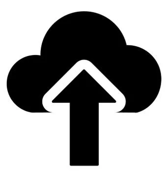 Cloud Data Uploading Illustrazione stock