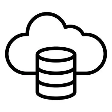 Cloud data Vector Icon Design Illustration Stock Illustration