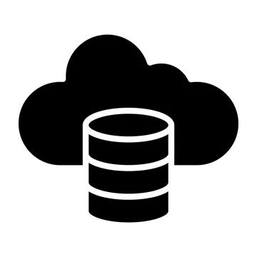 Cloud data Vector Icon Design Illustration Illustrazione stock