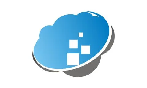 Cloud Data Virtual Stock Illustration