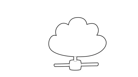 Cloud database icon animation Stock Footage 161043784
