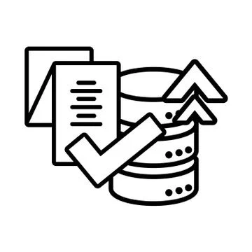 Cloud database seo icons in white background Stock Illustration