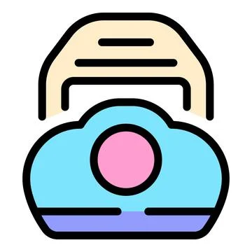 Cloud database storage icon illustrating saving data online Stock Illustration