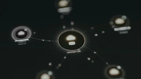 Cloud Database Synchronization animation, conflict state on a node Stock Footage 332461955