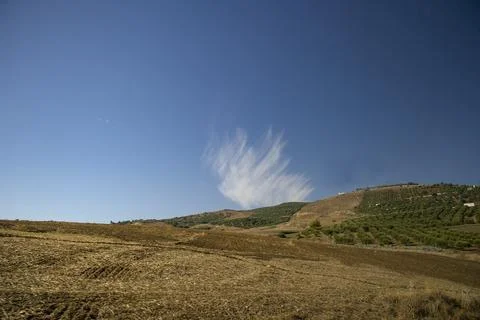 Cloud in desert Stock Photos