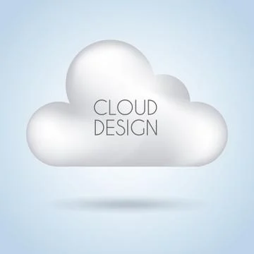 Cloud design  over sky background vector illustration イラスト素材