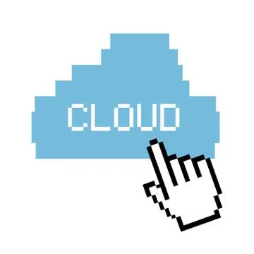 Cloud design over white background vector illustration Stock Illustration