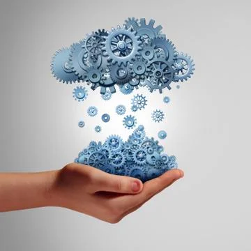 Cloud Development Business Stock Illustration