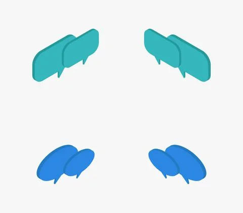 Cloud dialogue icon illustrated in vector on white background 스톡 일러스트