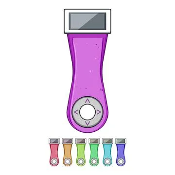 Cloud digital bookmark cartoon vector graphic Stockillustratie