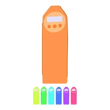 Cloud digital bookmark vector cartoon graphic 스톡 일러스트