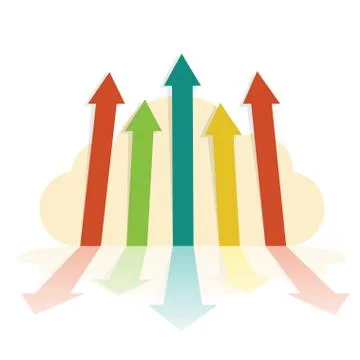 Cloud digital technology Stock Illustration