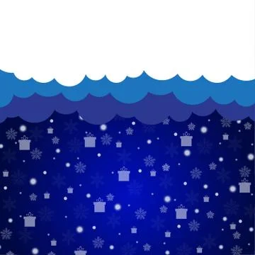 Cloud discount background. New Year and Christmas. Stock Illustration