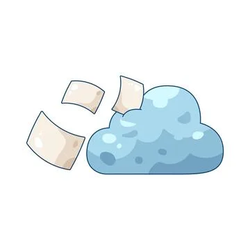 Cloud document 스톡 일러스트