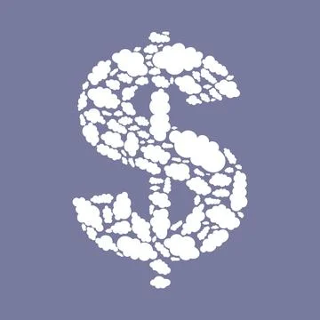Cloud dollar 写真素材