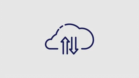 Cloud download animation 库存影片 332589663