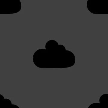 Cloud download application web icon.flat design. Seamless pattern. Stock Illustration