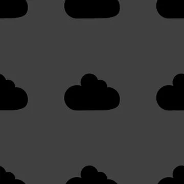 Cloud download application web icon.flat design. Seamless pattern. Stock Illustration