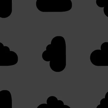 Cloud download application web icon.flat design. Seamless pattern. Stock Illustration