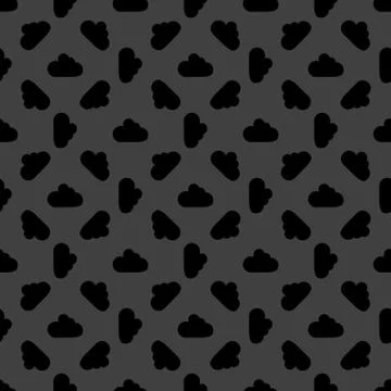 Cloud download application web icon.flat design. Seamless pattern. Stock Illustration