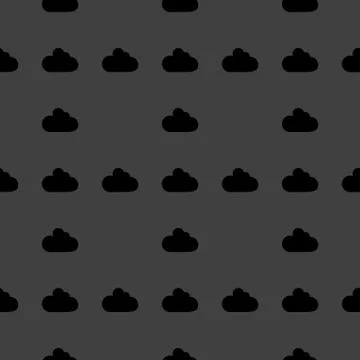 Cloud download application web icon.flat design. Seamless pattern. Stock Illustration