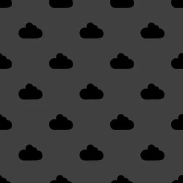 Cloud download application web icon.flat design. Seamless pattern. Stock Illustration