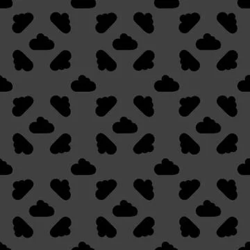 Cloud download application web icon.flat design. Seamless pattern. Stock Illustration